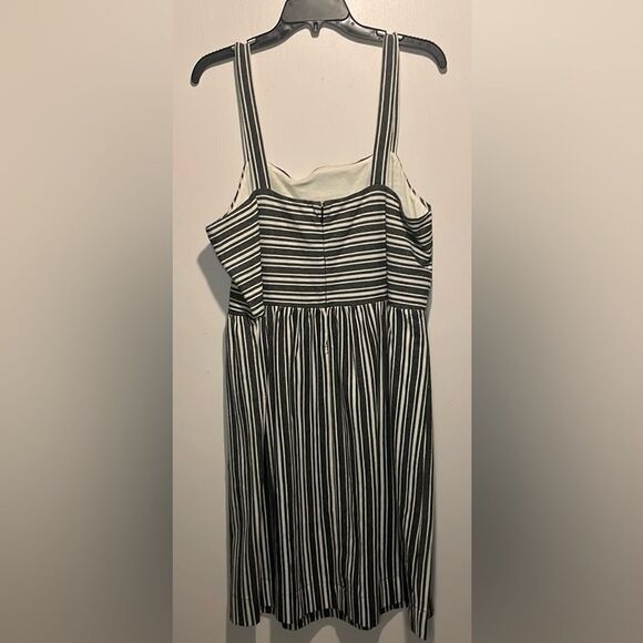 Ann Taylor LOFT- NWT Stripe Sleeveless Nautical Beach Thick Straps Dress Size XL - Picture 2 of 8